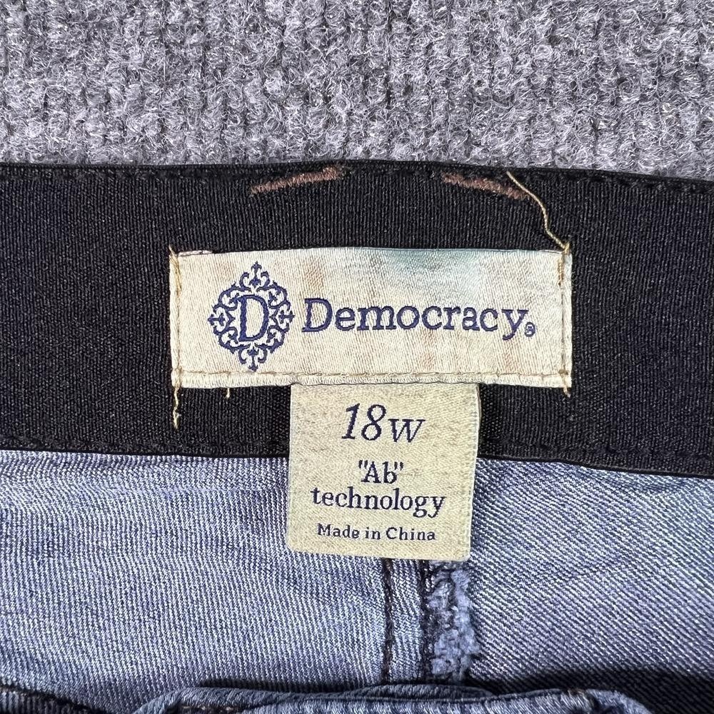 Democracy Ab Technology Skinny Jeans Womens 18W Blue Faded Stretch WNBB1873L8 - Picture 7 of 16